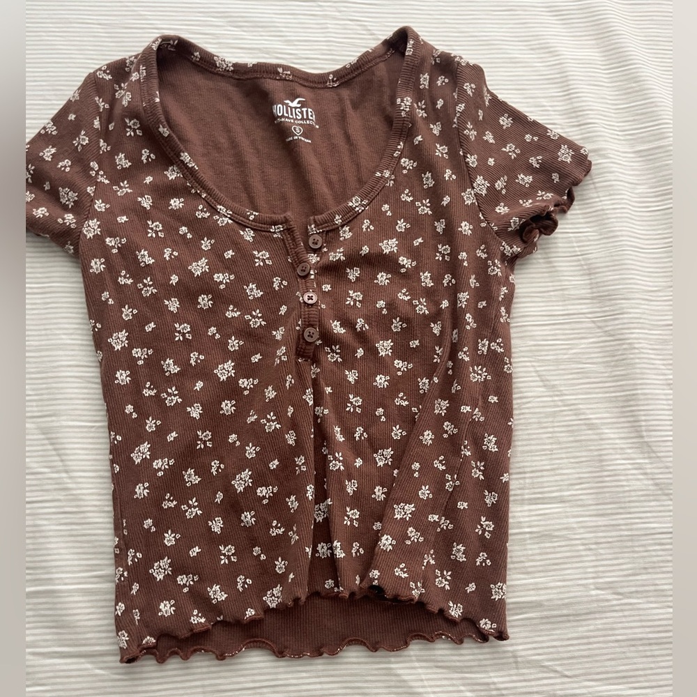 Brown floral Shirt